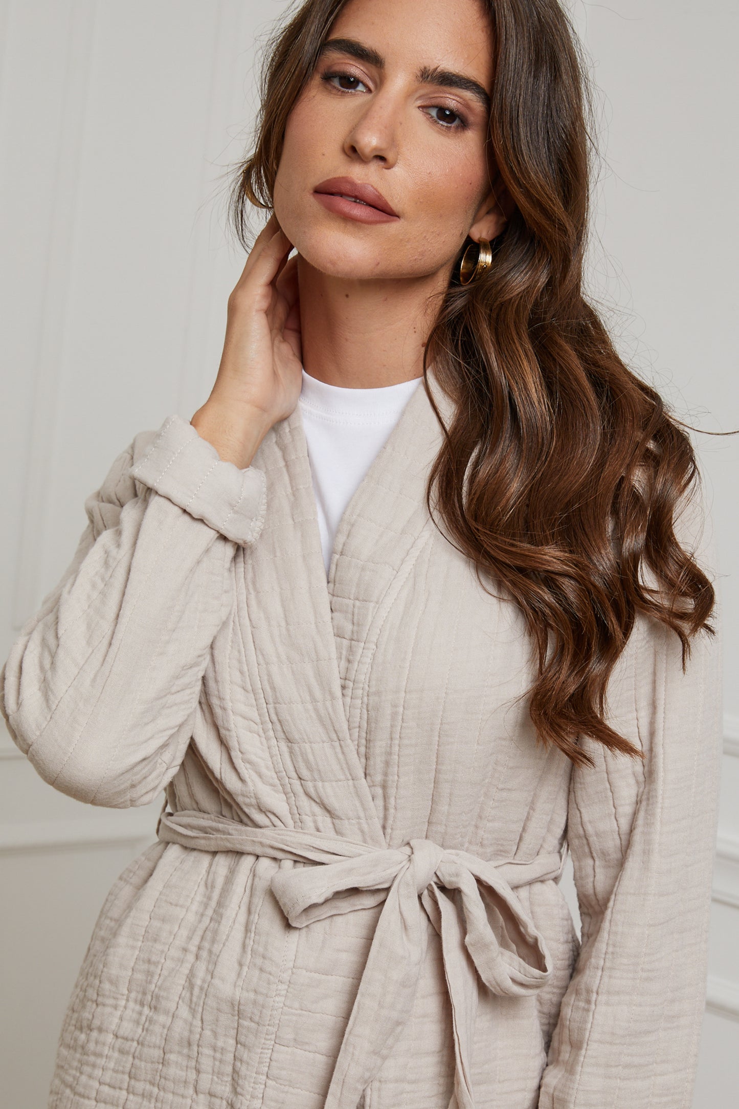 28288-Gilet avec attache, poches sur le côté