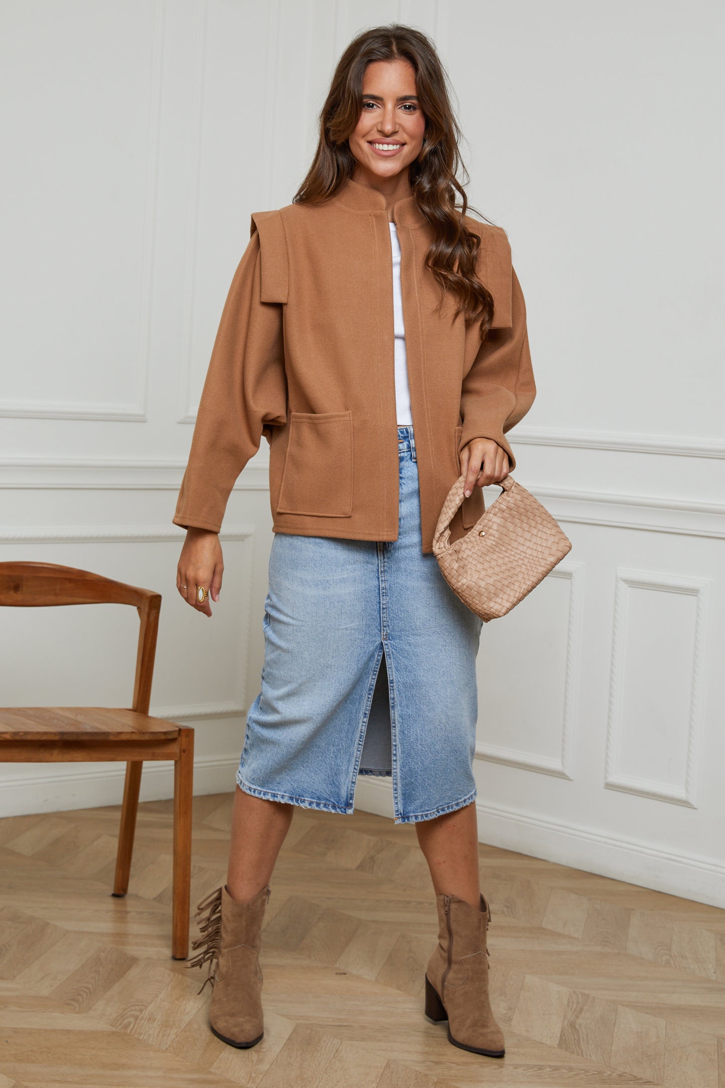 Veste à épaulettes