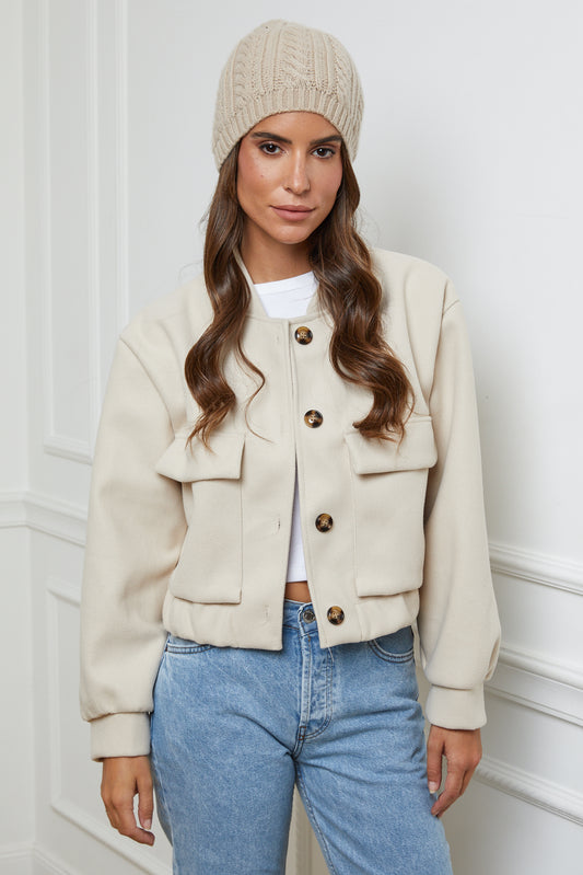 Veste courte à poches