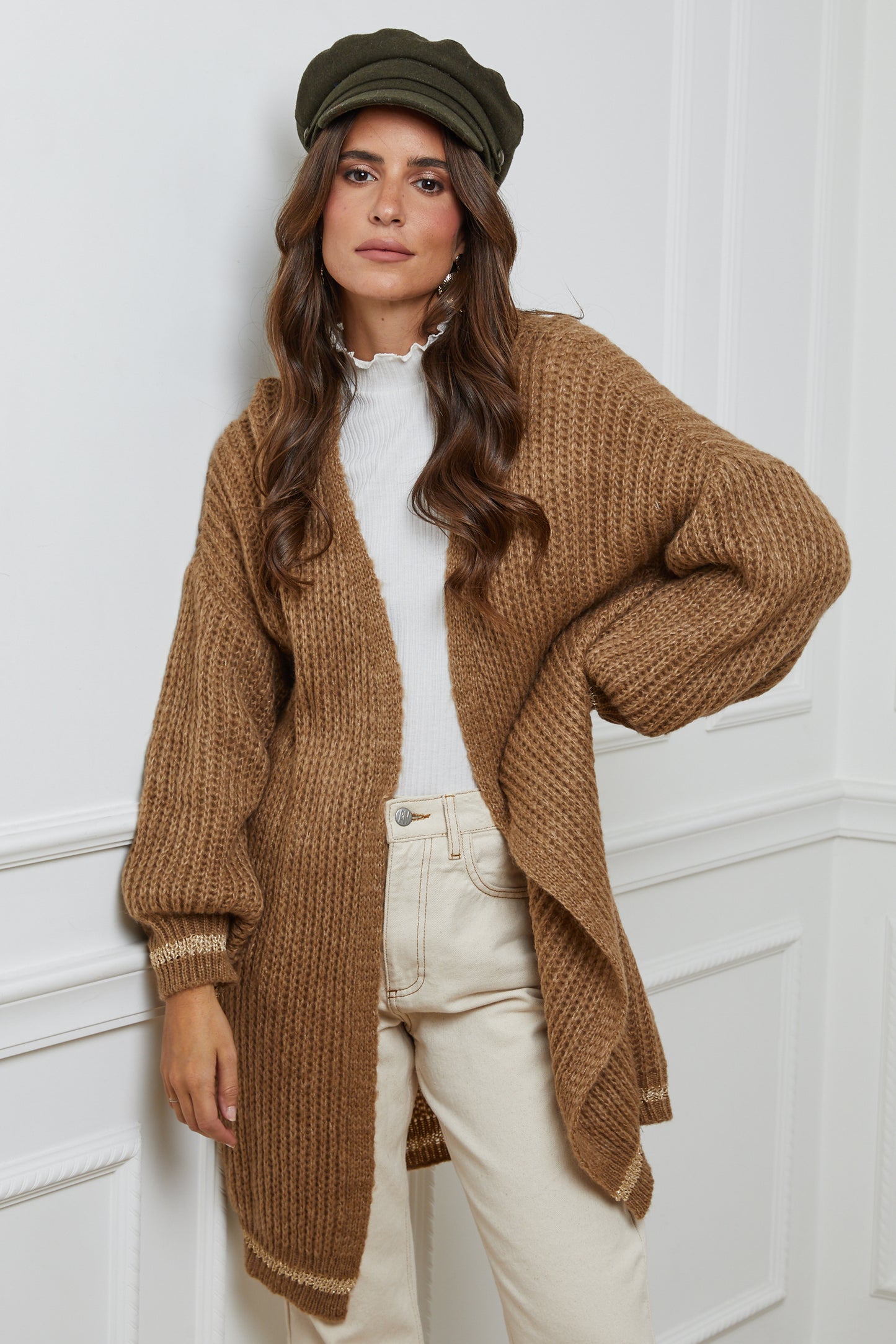 Gilet à Manches Longues avec Poches