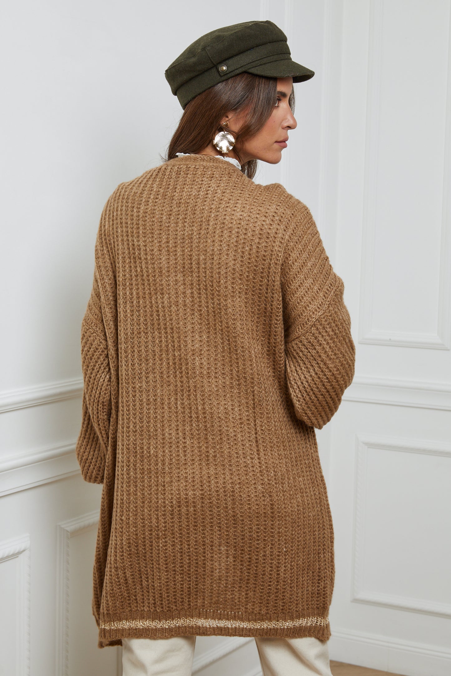 Gilet à Manches Longues avec Poches