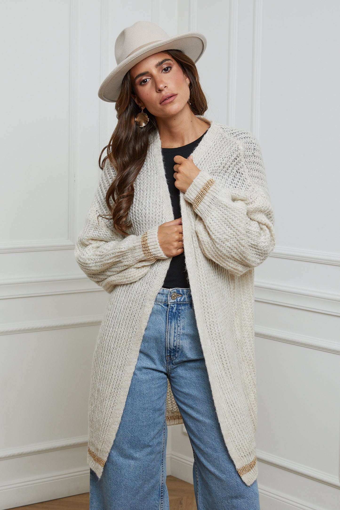 Gilet à Manches Longues avec Poches