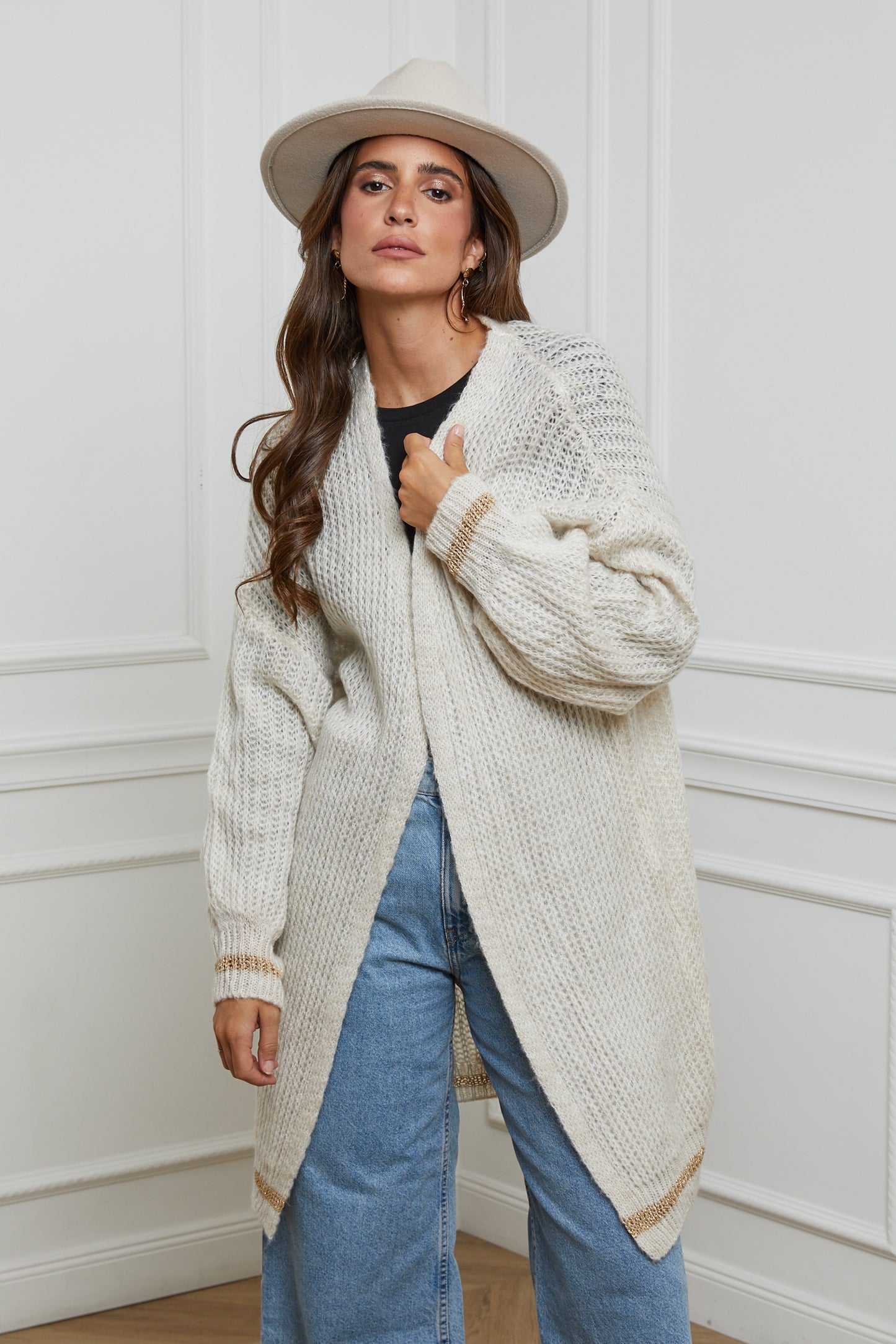 Gilet à Manches Longues avec Poches