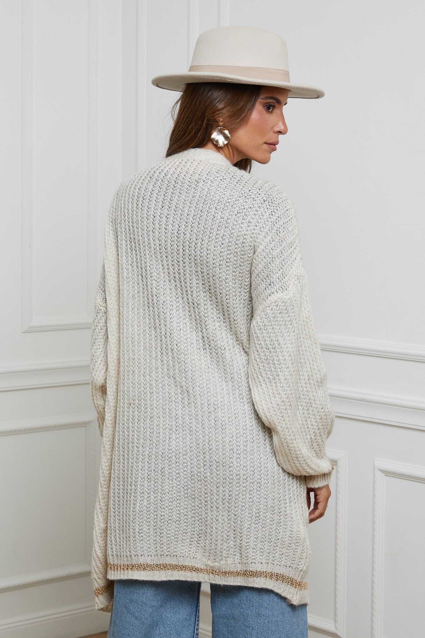 Gilet à Manches Longues avec Poches