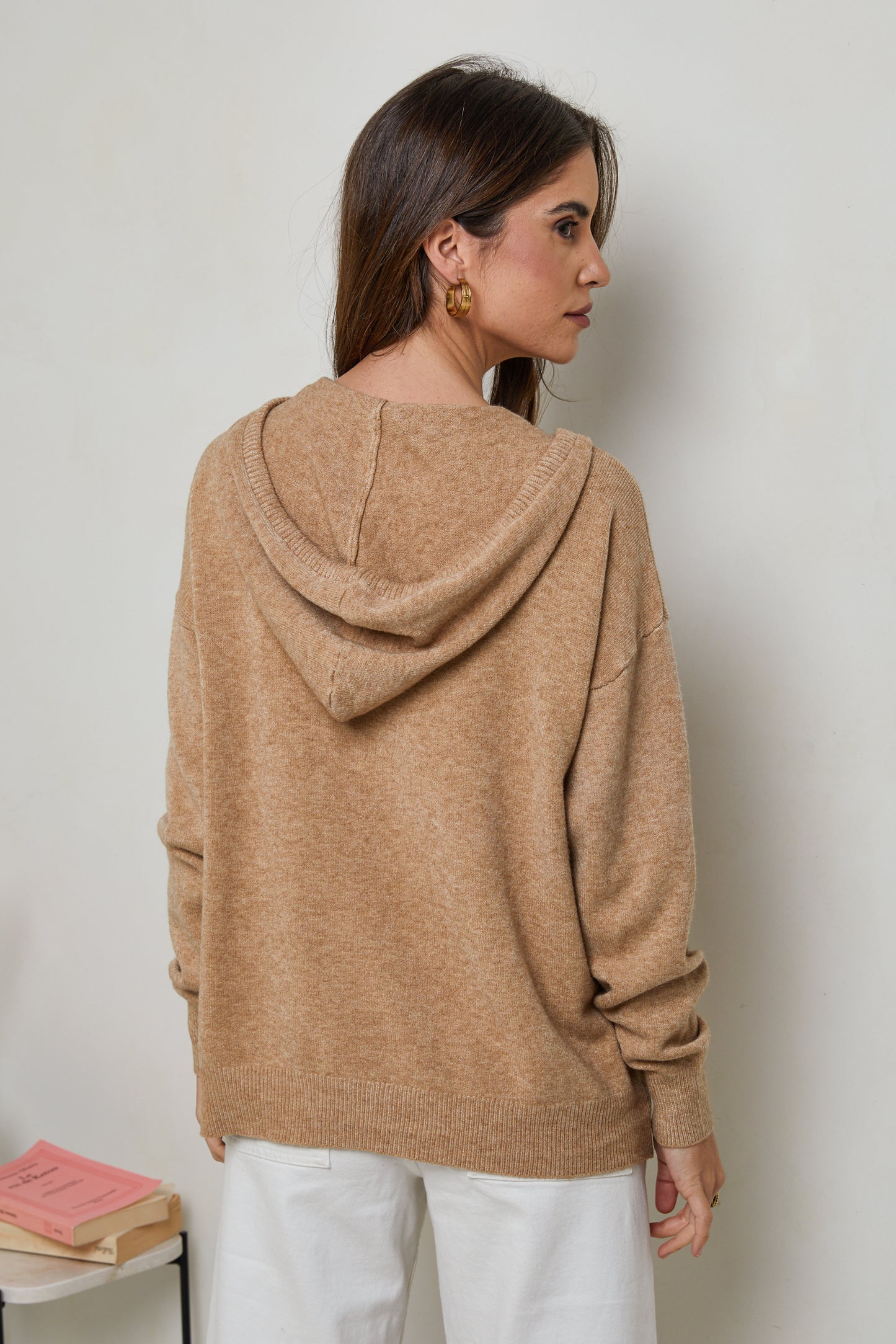 W2319-Pull sweatshirt à capuche