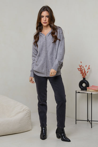 W2319-Pull sweatshirt à capuche
