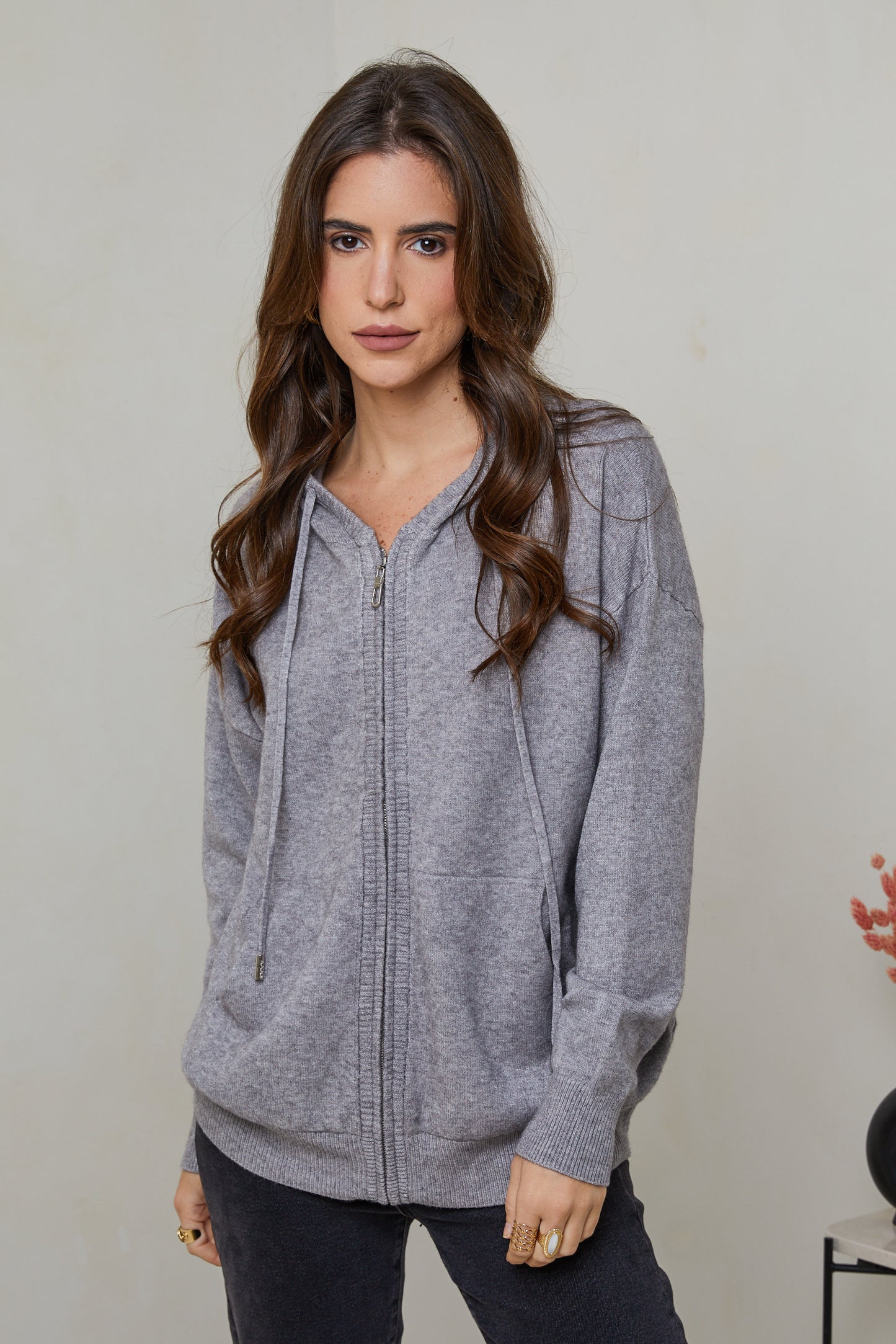 W2319-Pull sweatshirt à capuche