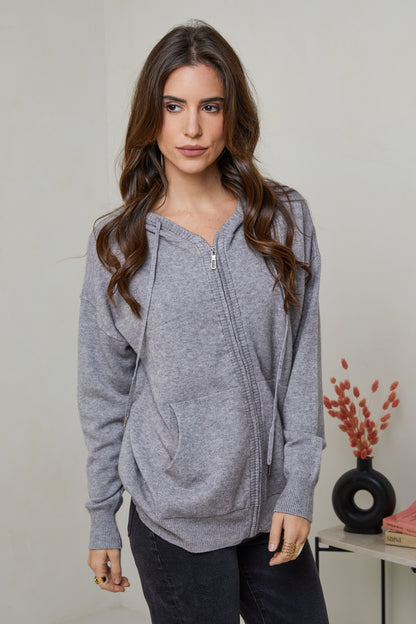W2319-Pull sweatshirt à capuche