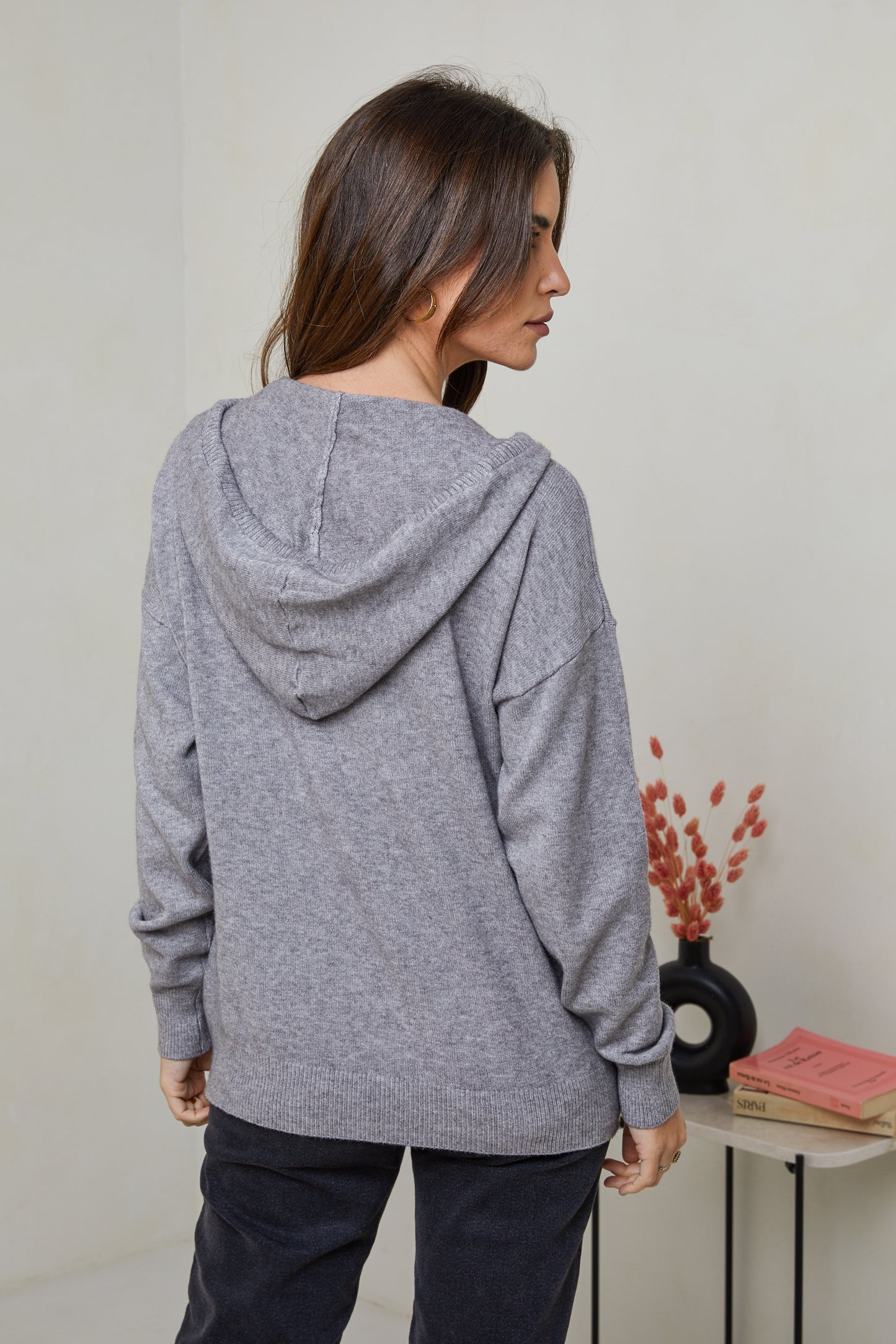 W2319-Pull sweatshirt à capuche