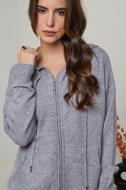 W2319-Pull sweatshirt à capuche